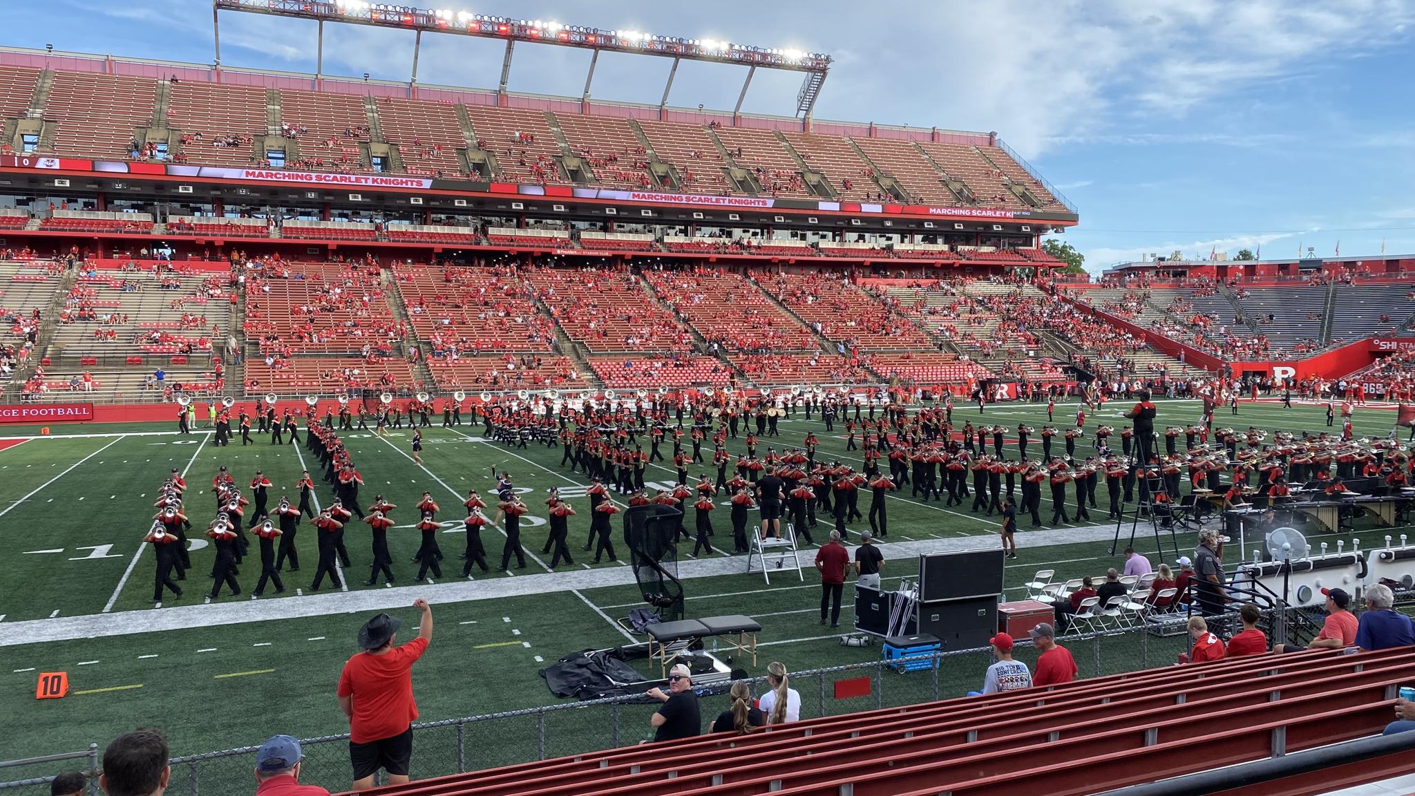 An image of the Rutgers Marching Band