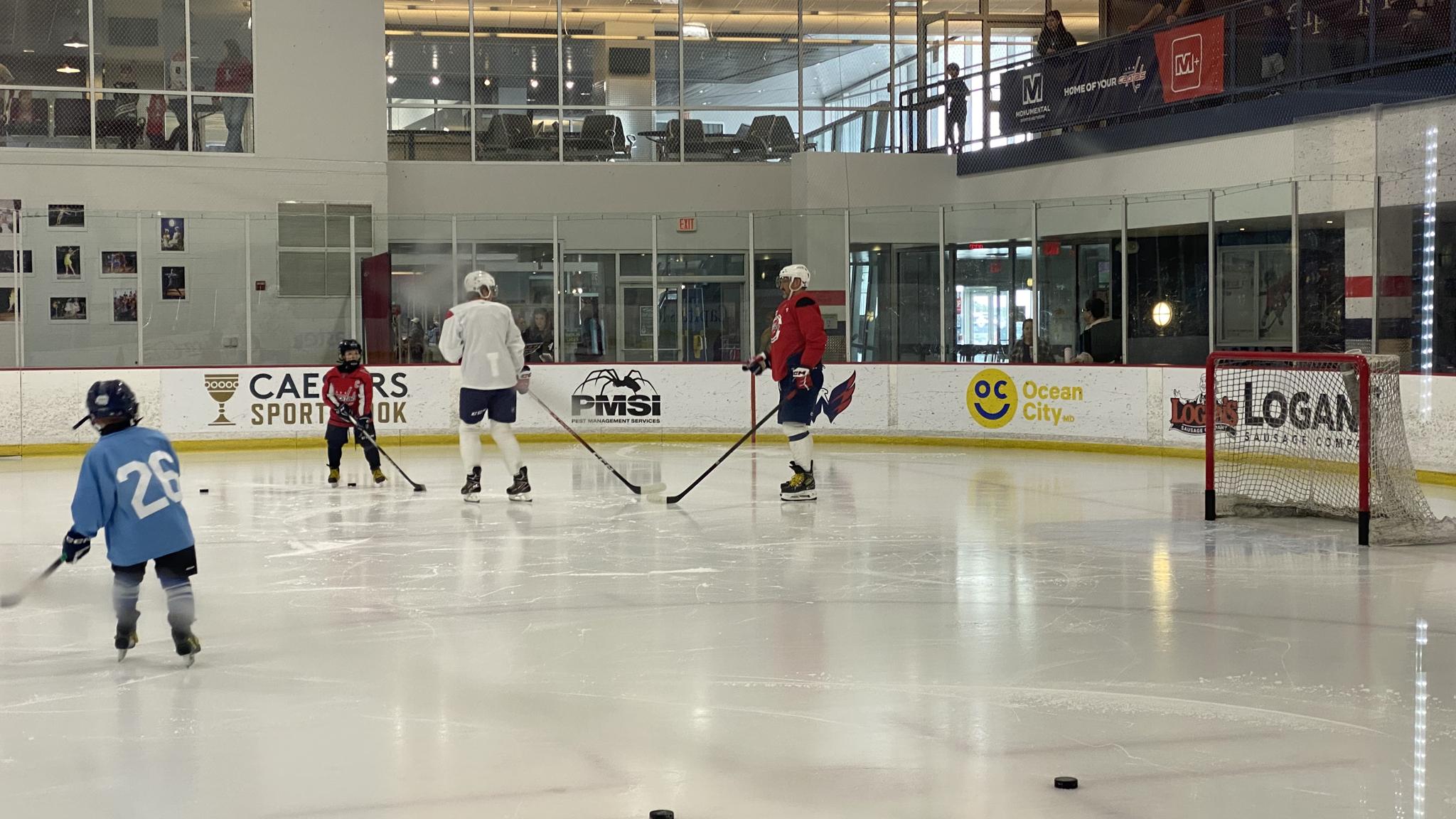 A photo of Alexander Ovechkin practicing